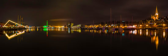Werktitel: Flensburg bei Nacht