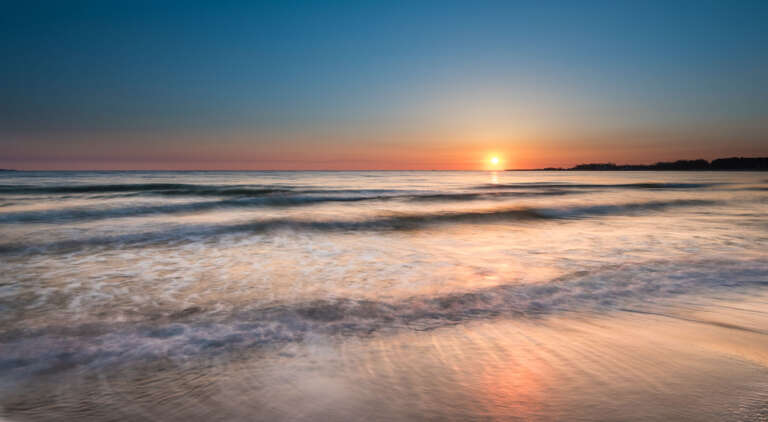 Brandungsdrift am Morgen
