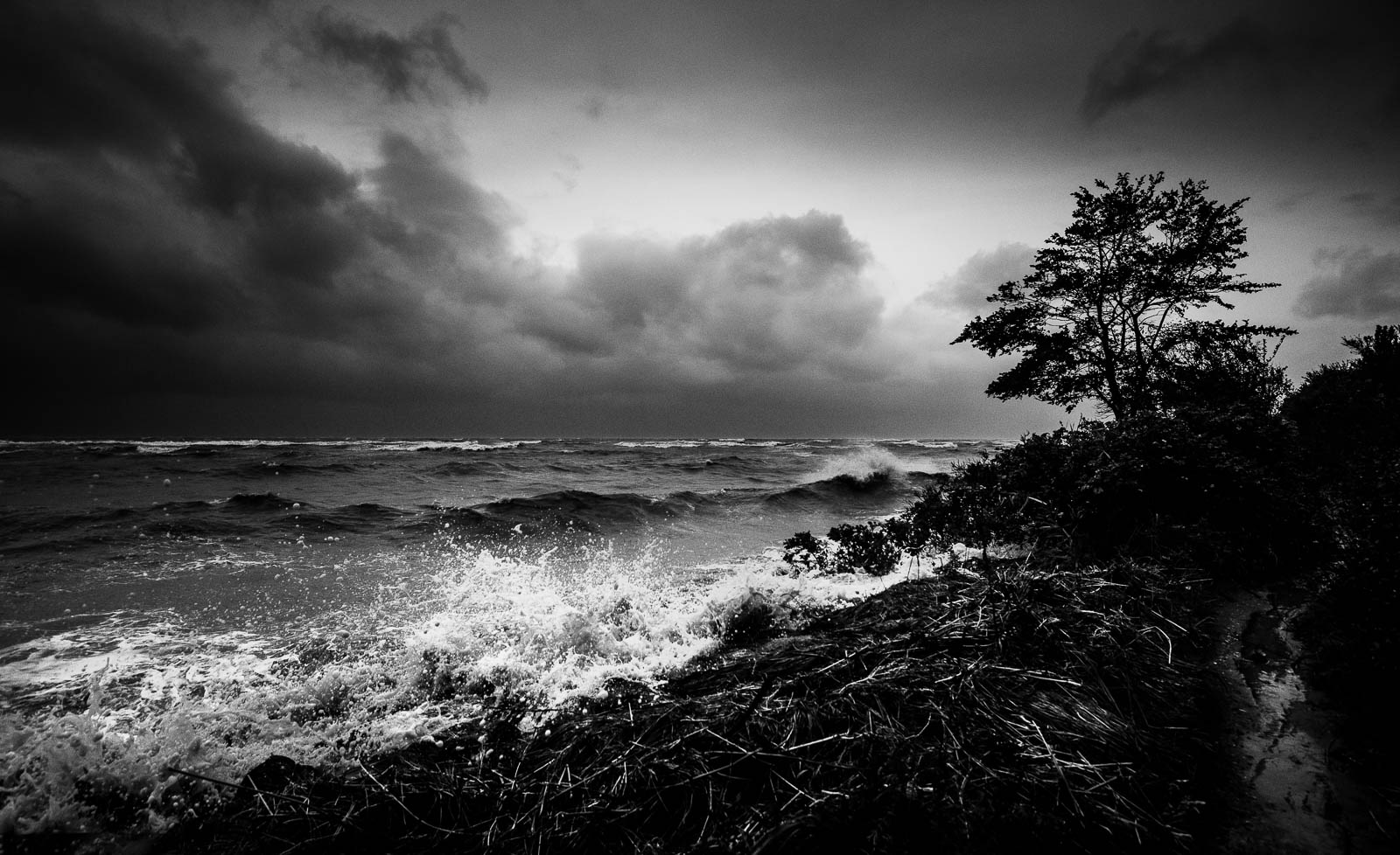 Der Strandweg nach Stein zur Jahrhundertflut-2023