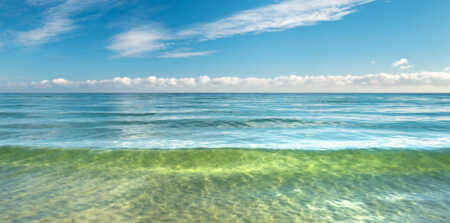 Frische Welle am Sehlendorfer Strand