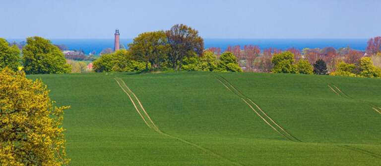 Leuchtturm Neuland und Ostsee im Frühling