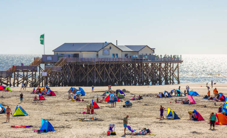 St. Peter-Ording und 54 Grad Nord im Sommer