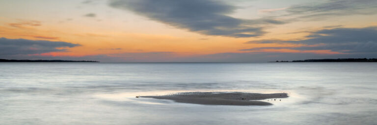 Südstrand im Abendlicht