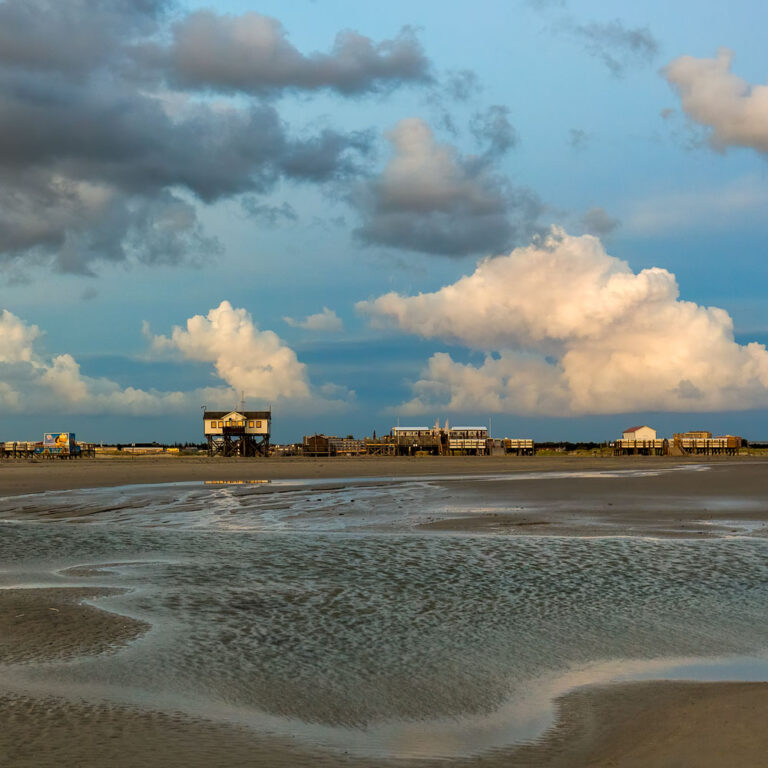 Abendwolken über SPO-Bad<br>EDITION | KLEINE MEERESBILDER