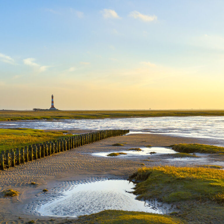 Westerhever im Abendlicht<br>EDITION | KLEINE MEERESBILDER